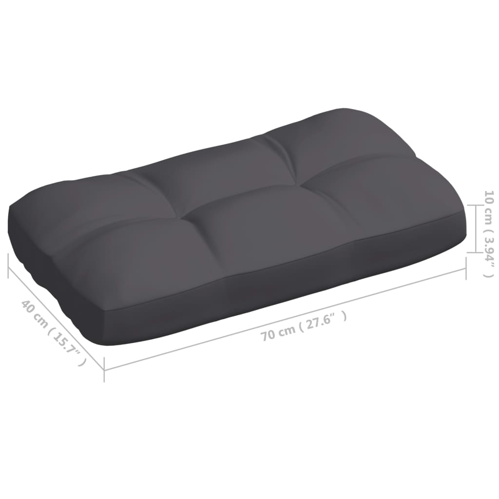 vidaXL Palettensofa-Auflagen 7 Stk. Anthrazit