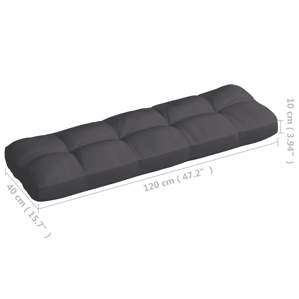 vidaXL Palettensofa-Auflagen 7 Stk. Anthrazit
