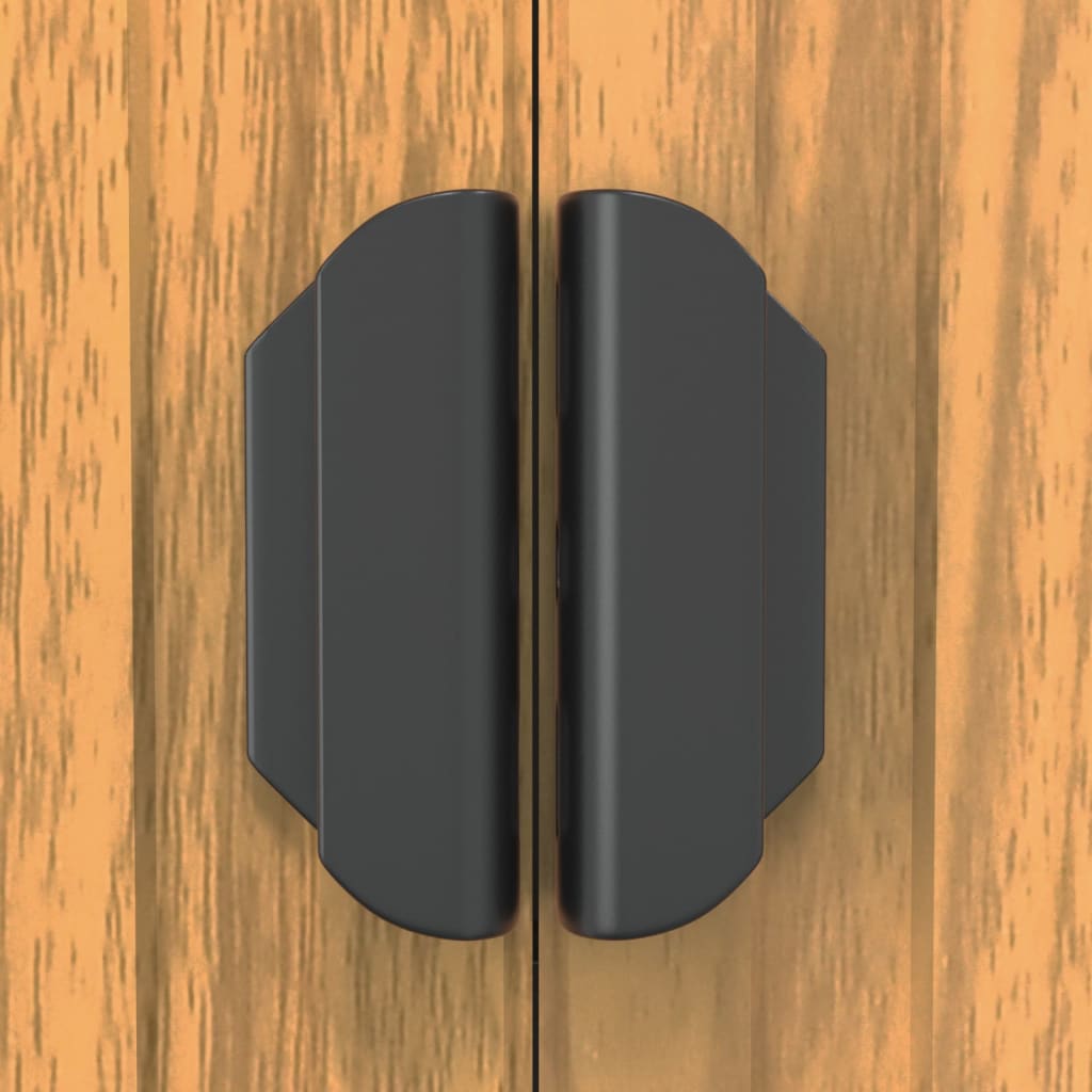 vidaXL Geräteschuppen Hellbraun 192x191x223 cm Verzinkter Stahl