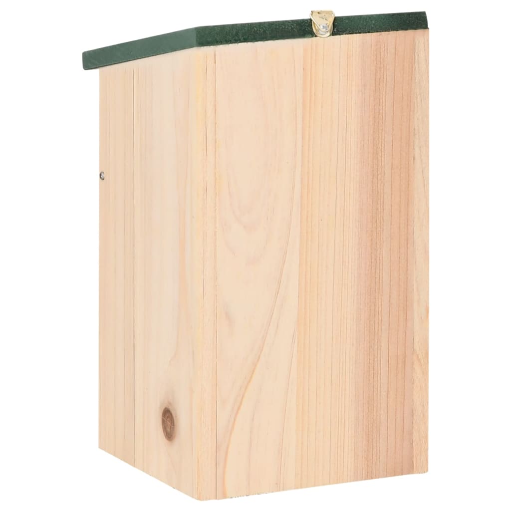 vidaXL Vogelhäuser 10 Stk. Tanne Massivholz 12x12x22 cm