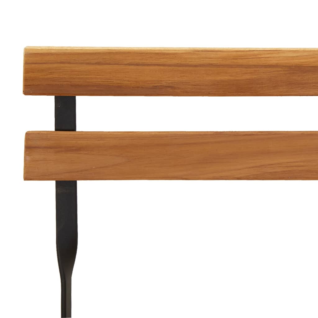 vidaXL 5-tlg. Bistro-Set Klappbar Massivholz Akazie und Stahl