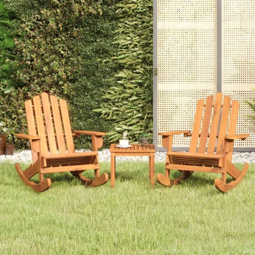 vidaXL 3-tlg. Garten-Lounge-Set Adirondack Massivholz Akazie