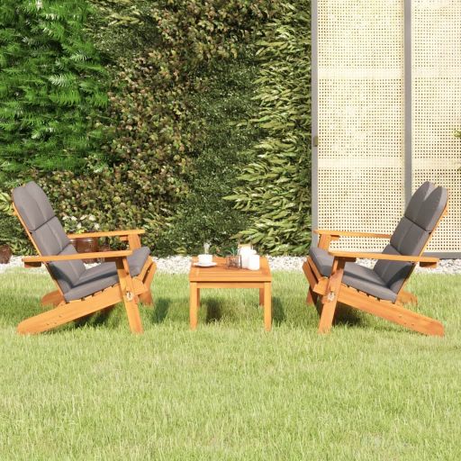 vidaXL 4-tlg. Garten-Lounge-Set Adirondack Massivholz Akazie