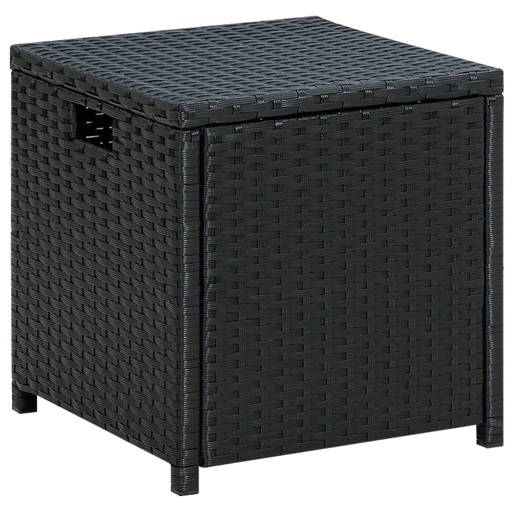 vidaXL 6-tlg. Garten-Lounge-Set mit Auflagen Poly Rattan Schwarz