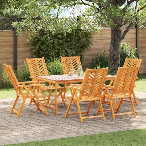 vidaXL Garten Essgruppe 3 pcs Braun Massivholz Akazie