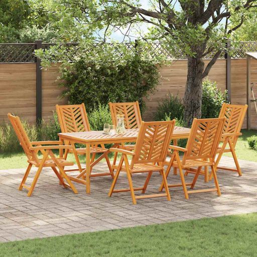 vidaXL Garten Essgruppe 3 pcs Braun Massivholz Akazie