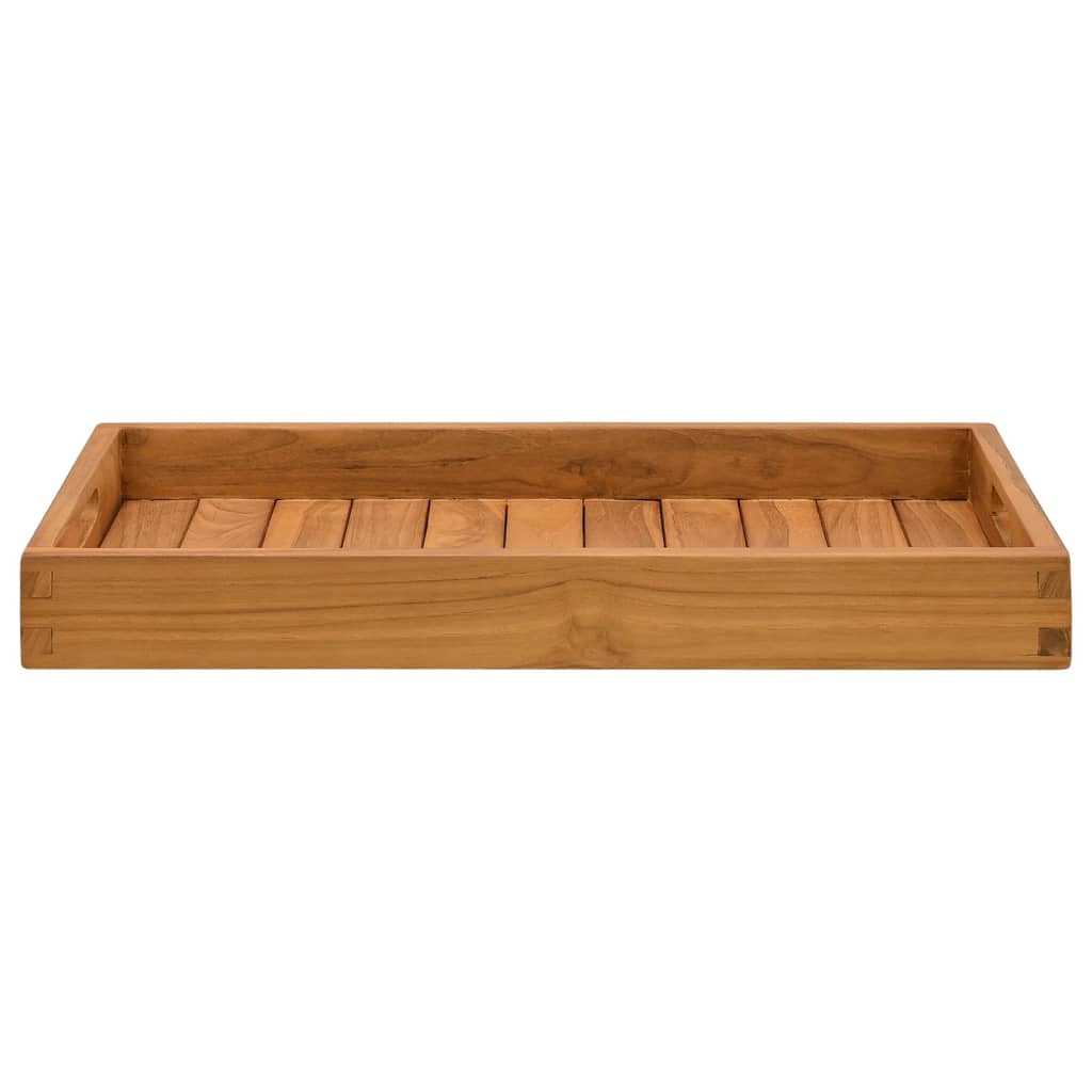 vidaXL Serviertablett 60x35 cm Massivholz Teak