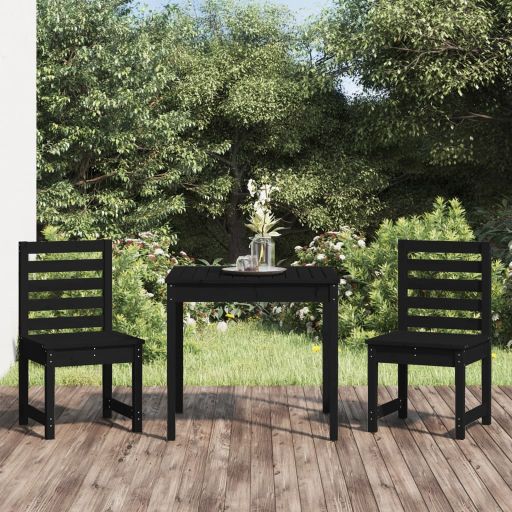 vidaXL 3-tlg. Garten-Bistro-Set Massivholz Kiefer