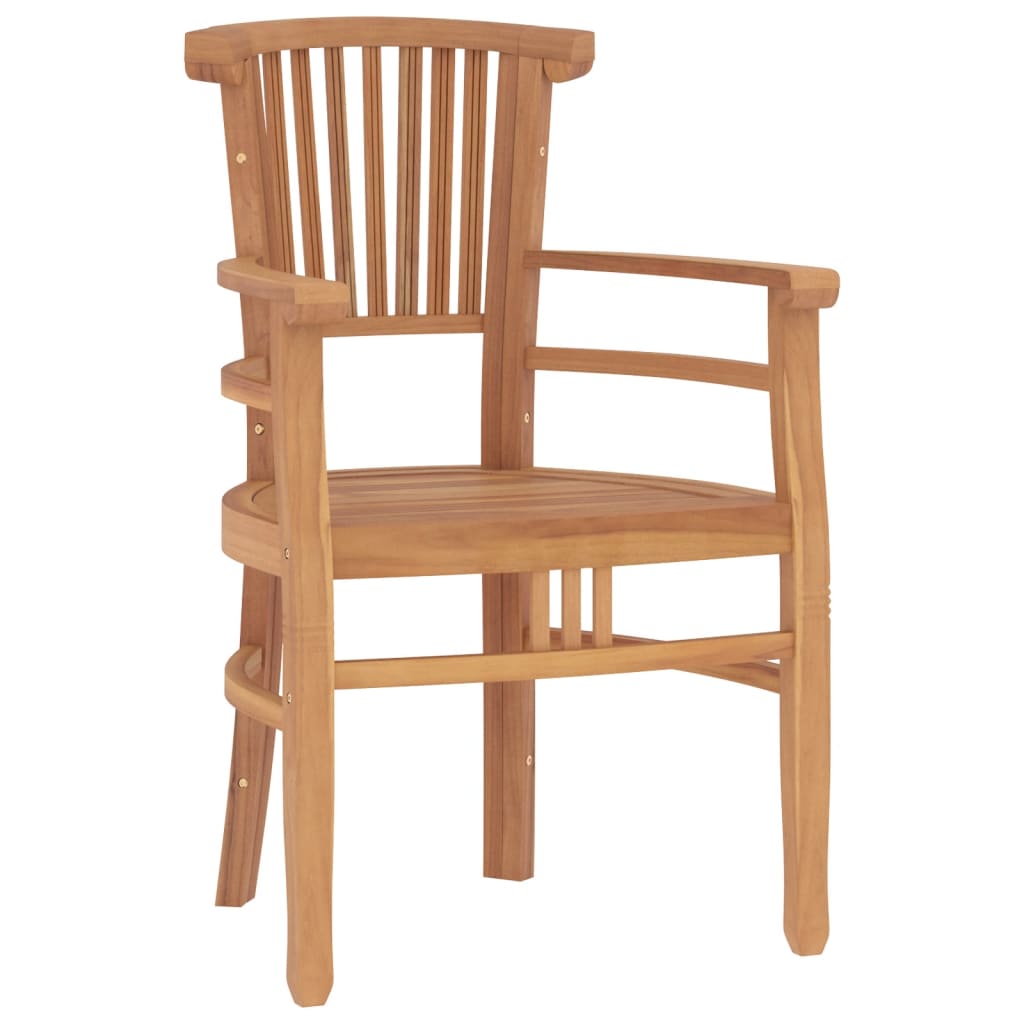 vidaXL 3-tlg. Garten-Essgruppe Massivholz Teak