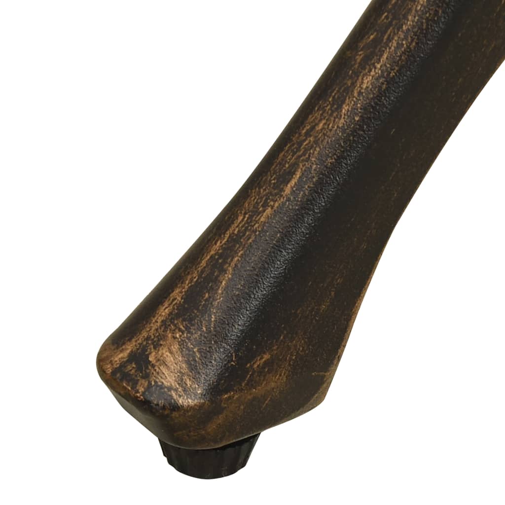 vidaXL Gartentisch Bronzen 78x78x72 cm Aluminiumguss