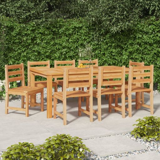 vidaXL Gartenstühle 4 Stk. Massivholz Teak