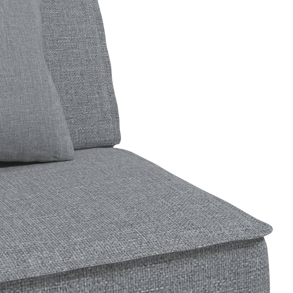 vidaXL Schlafsofa in L-Form Hellgrau 255x140x70 cm Stoff