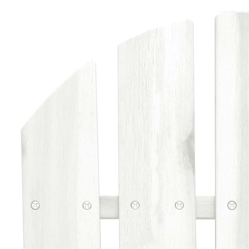 vidaXL 2-Sitzer Adirondack-Gartenbank Massivholz Tanne Weiß