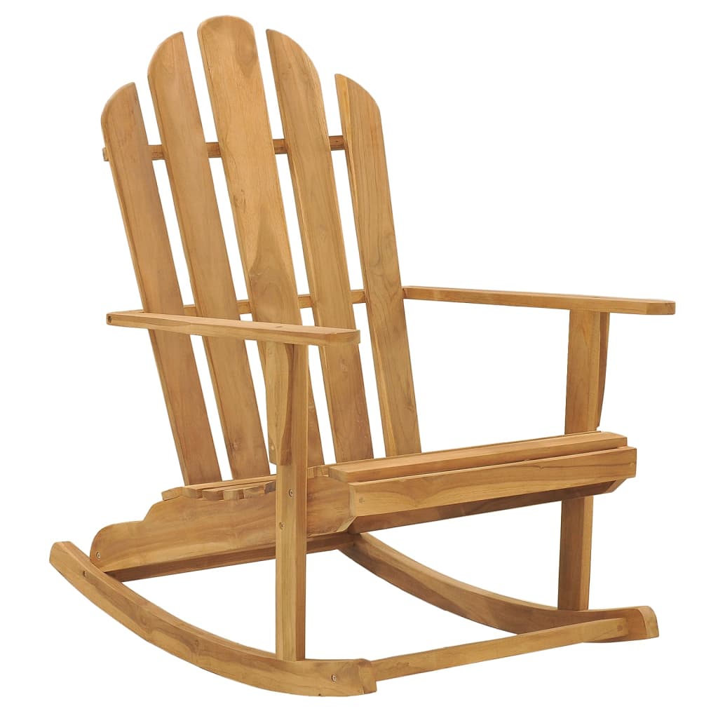 vidaXL Adirondack-Schaukelstühle 2 Stk. Massivholz Teak