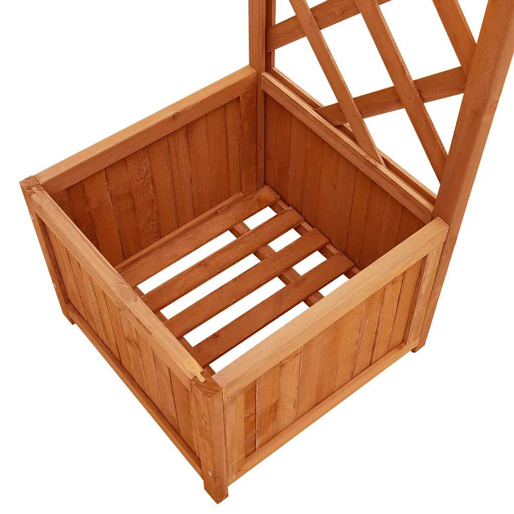 vidaXL Garten-Pergola mit Blumenkasten Massivholz Tanne