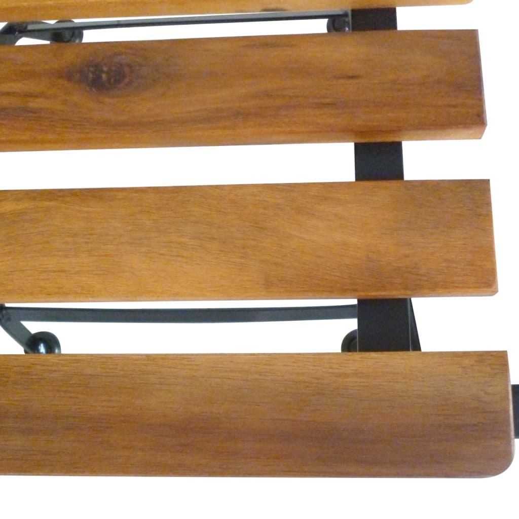 vidaXL Klappbare Gartenstühle 4 Stk. Stahl und Massivholz Akazie