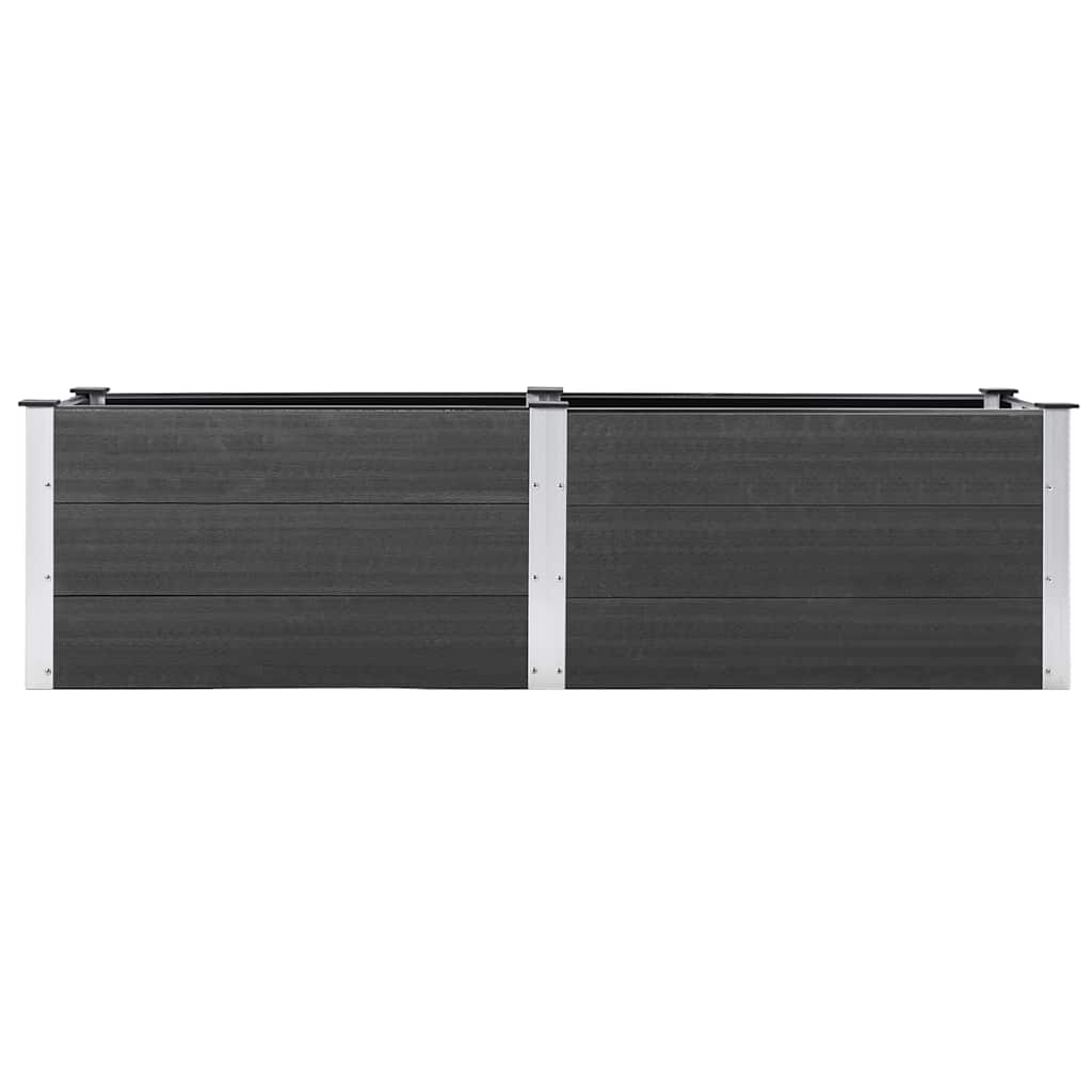 vidaXL Garten-Hochbeet 200x50x54 cm WPC Grau