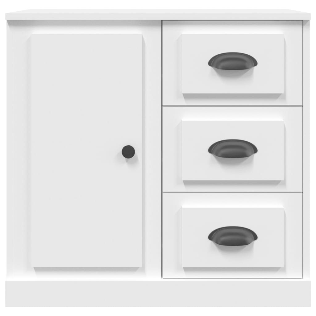 vidaXL Sideboards 2 Stk. Weiß Holzwerkstoff