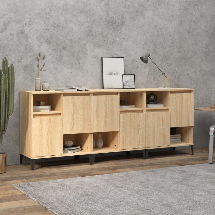 vidaXL Sideboards 2 Stk. Weiß 60x35x70 cm Holzwerkstoff