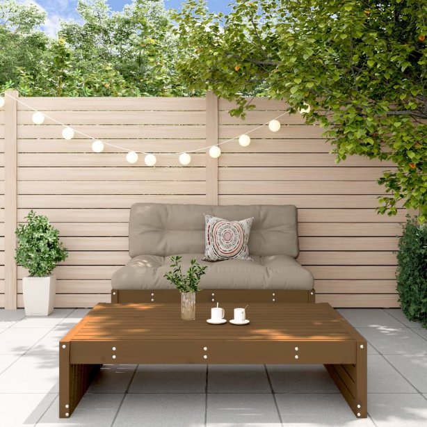 vidaXL 2-tlg. Garten-Lounge-Set mit Kissen Massivholz