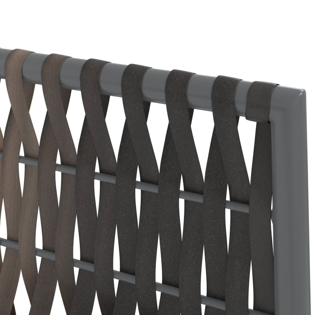 vidaXL 5-tlg. Garten-Essgruppe mit Kissen Poly Rattan und Stahl