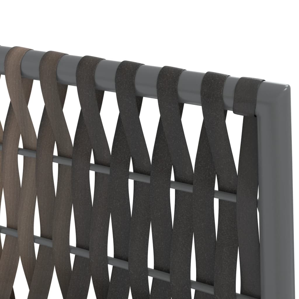 vidaXL Gartenstühle mit Kissen 4 Stk. Braun 54x61x83 cm Poly Rattan