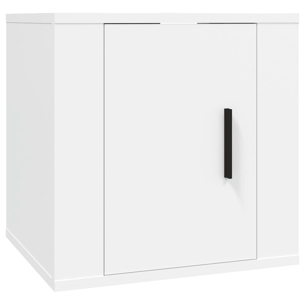 vidaXL 8-tlg. TV-Schrank-Set Weiß Holzwerkstoff