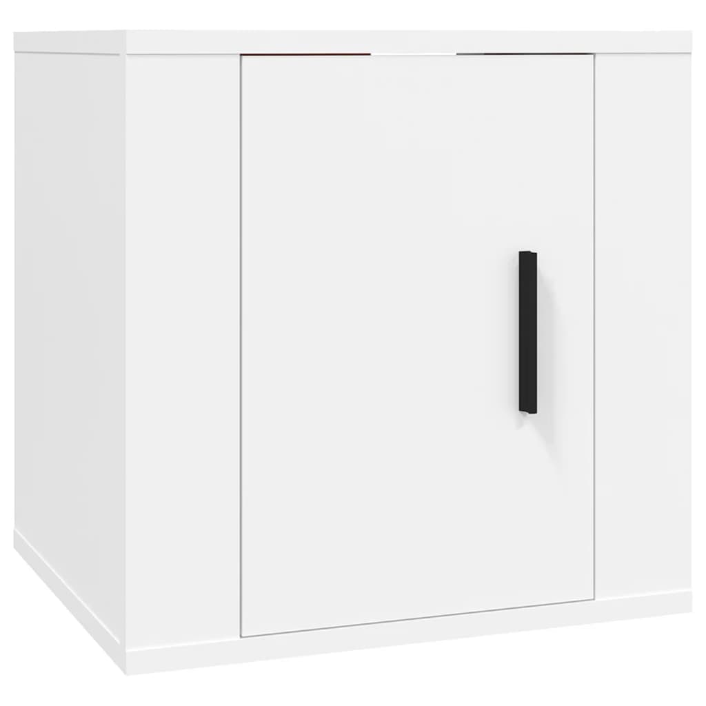 vidaXL 8-tlg. TV-Schrank-Set Weiß Holzwerkstoff