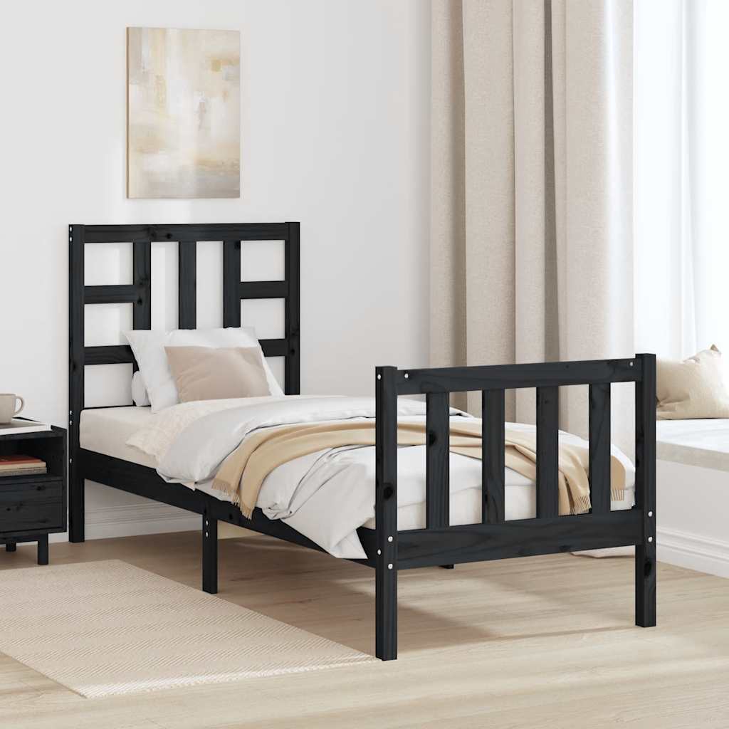 vidaXL Massivholzbett ohne Matratze Kiefernholz