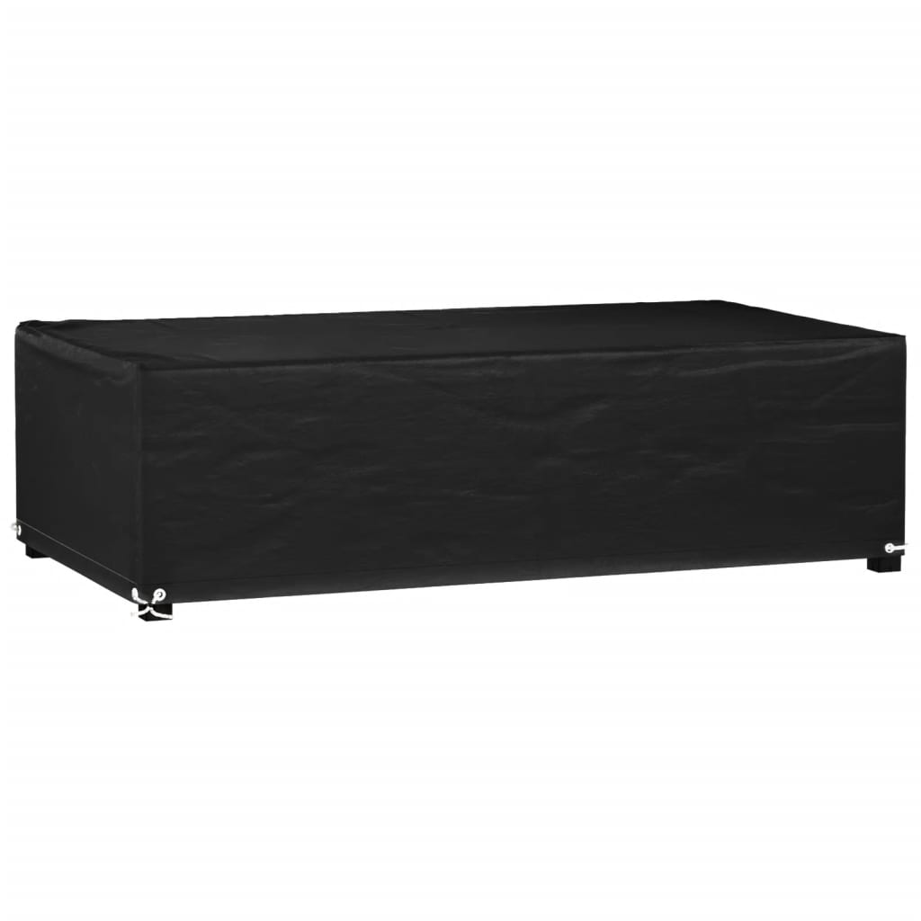 vidaXL Gartenmöbel-Abdeckungen 2 Stk. 4 Personen Poly Rattan 8 Ösen