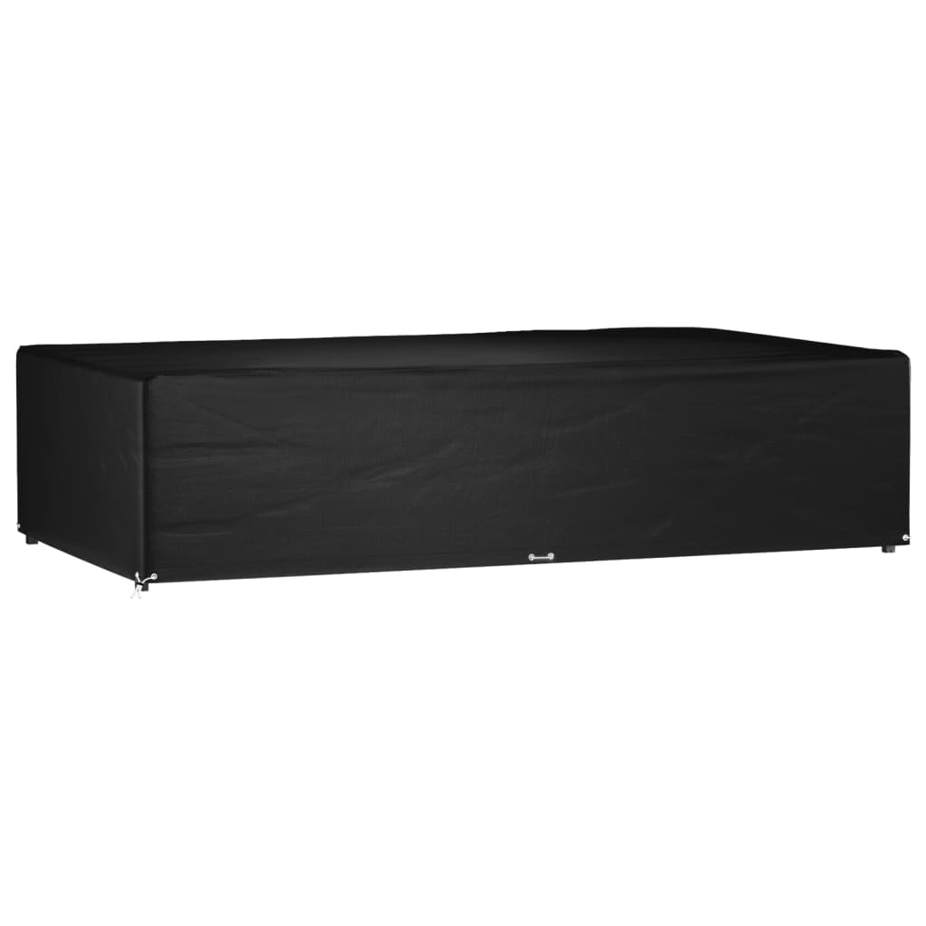 vidaXL Gartenmöbel-Abdeckungen 2 Stk. 4 Personen Poly Rattan 8 Ösen