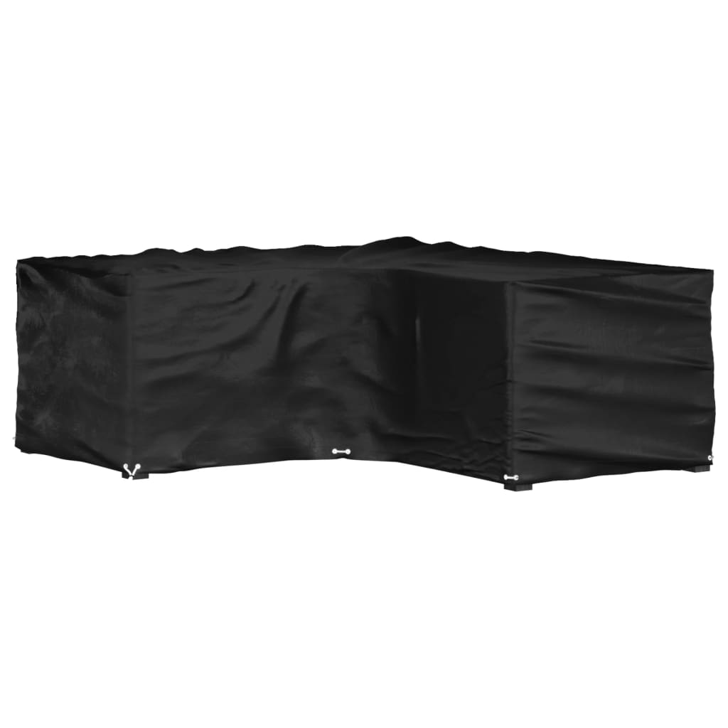 vidaXL Gartenmöbel-Abdeckungen 2 Stk. L-Form 12 Ösen 250x250x90 cm