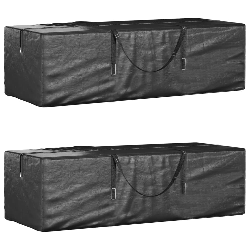 vidaXL Weihnachtsbaumtasche Schwarz 135x40x55 cm Polyethylen