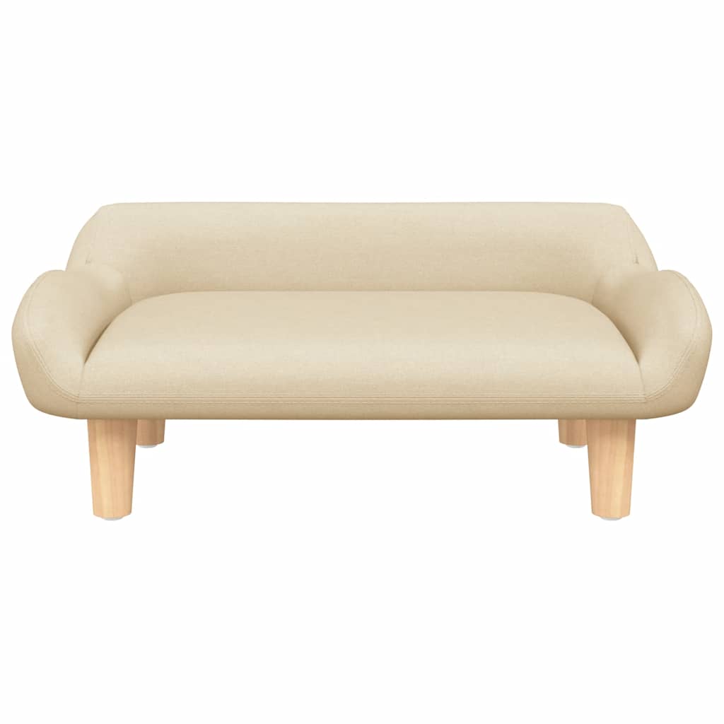 vidaXL Kindersofa Creme 70x40x24 cm Stoff