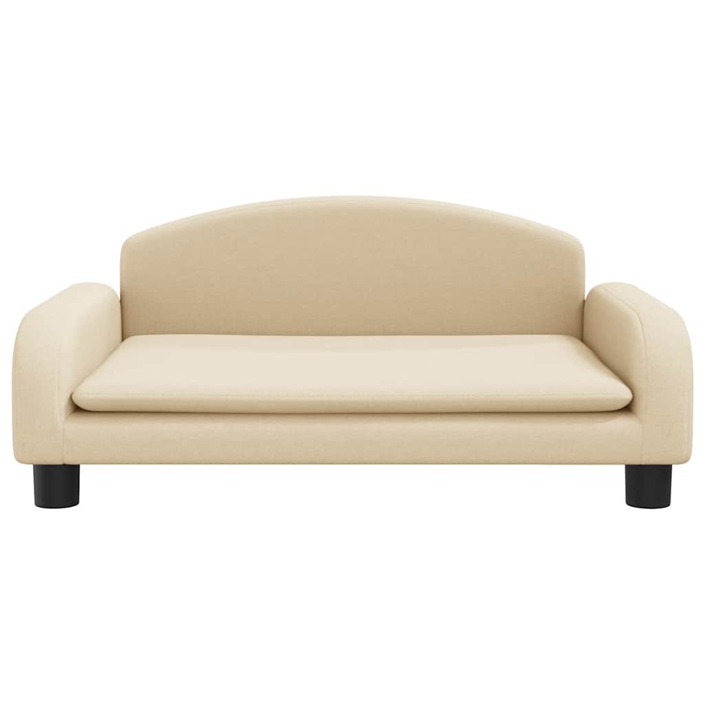 vidaXL Kindersofa Creme 70x45x30 cm Stoff