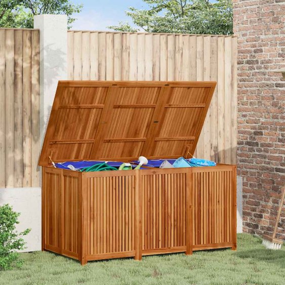 vidaXL Gartenbox 75x75x58 cm Massivholz Akazie