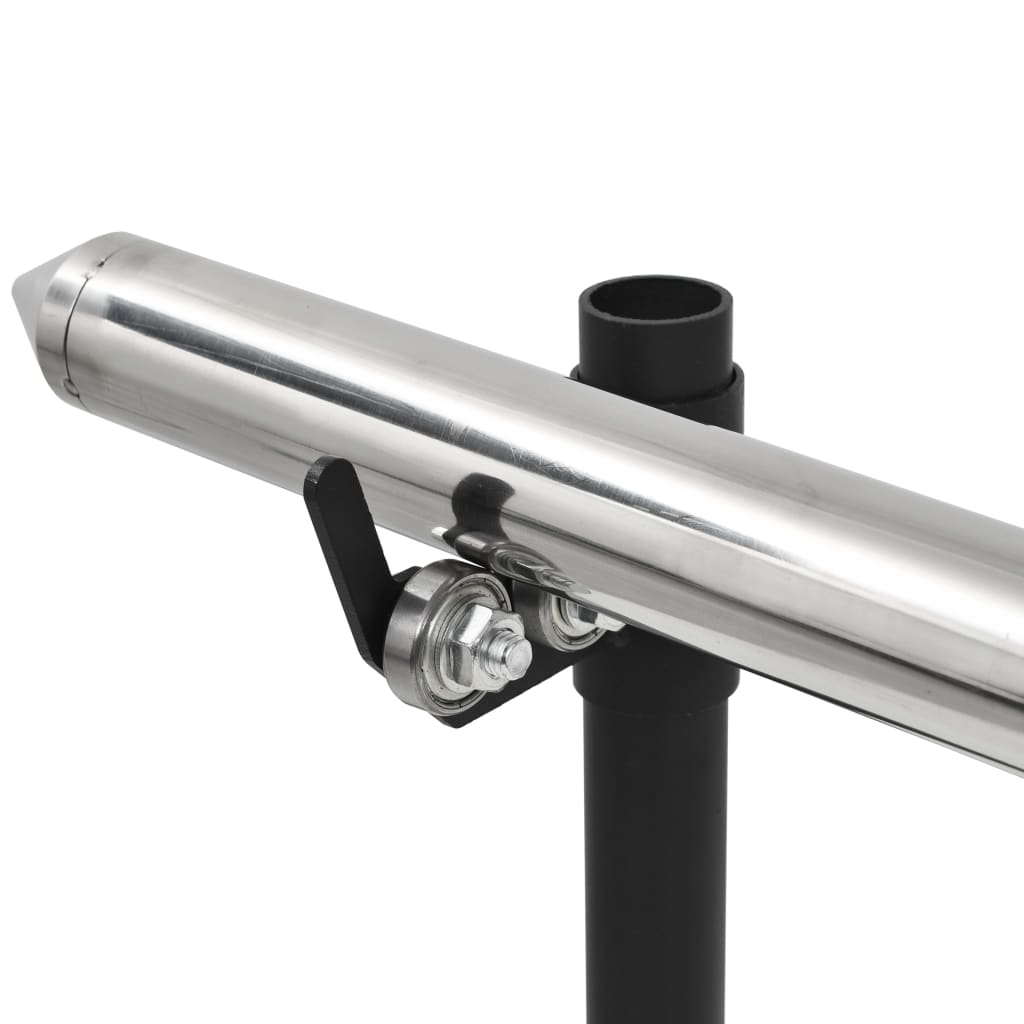 vidaXL Automatischer Grillspieß mit Motor Edelstahl 150x46,5x82,5 cm