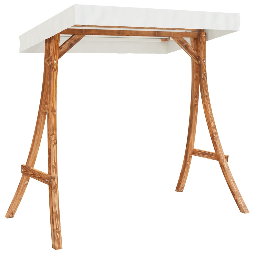 vidaXL Hollywoodschaukel mit Auflage und Dach Massivholz Fichte