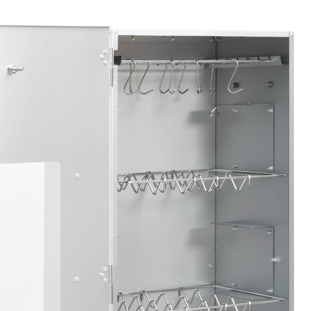 vidaXL Räucherofen mit Kaltrauchgenerator Verzinkter Stahl