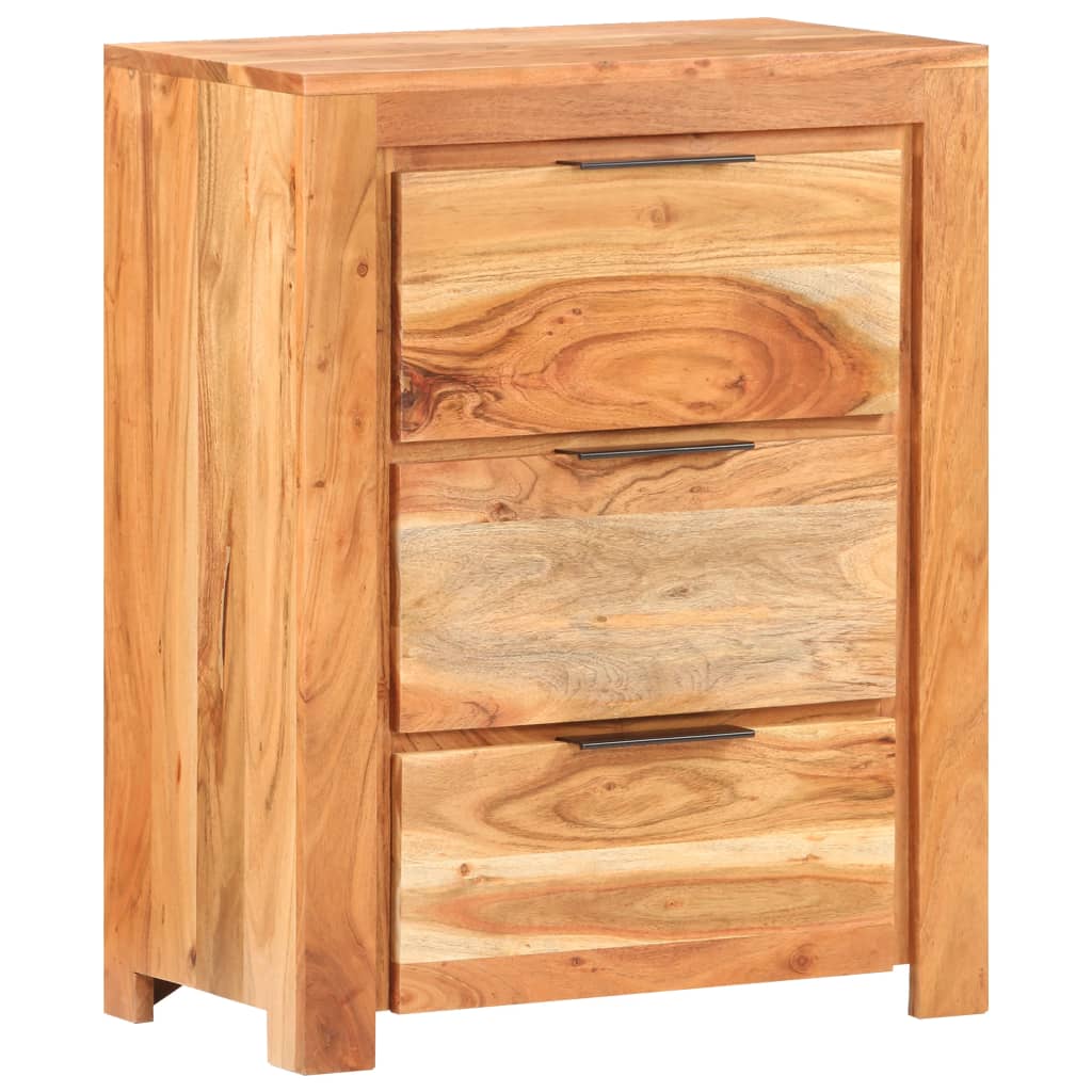 vidaXL Sideboard 59x33x75 cm Raues Mangoholz