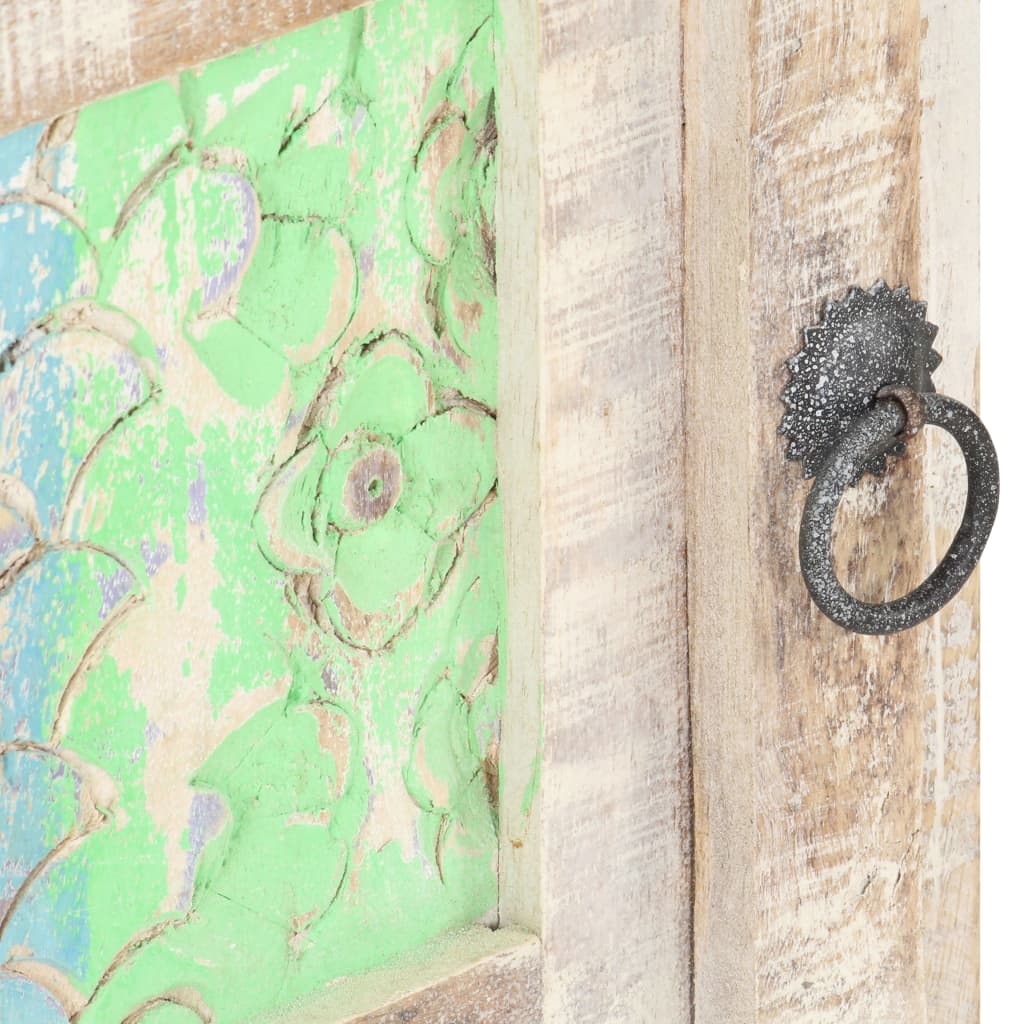 vidaXL Nachttisch 40x30x50 cm Raues Akazienholz