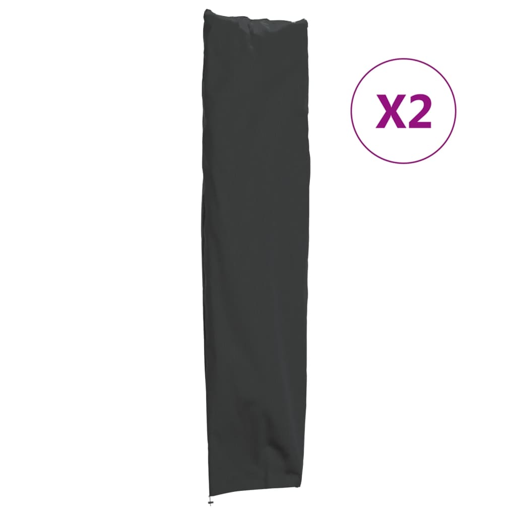 vidaXL Sonnenschirm-Schutzhüllen 2 Stk. 240x57/57cm 420D Oxford-Gewebe