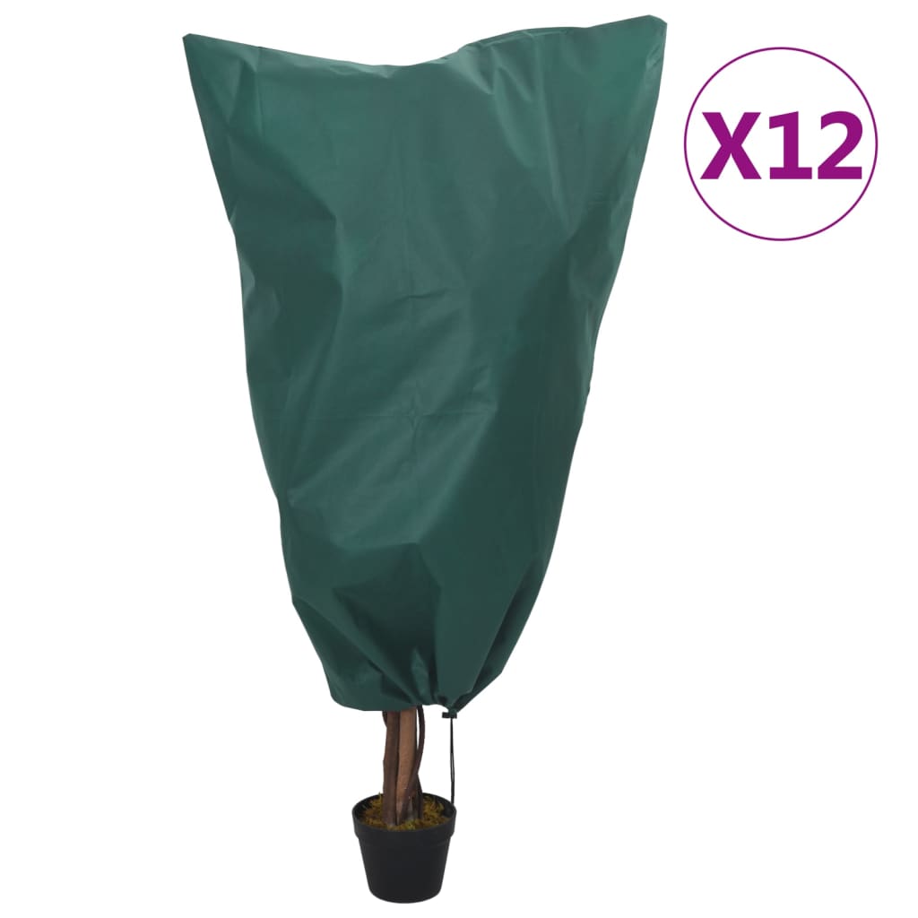 vidaXL Wintervlies mit Kordelzug 8 Stk. 70 g/m² 0,8x0,8 m
