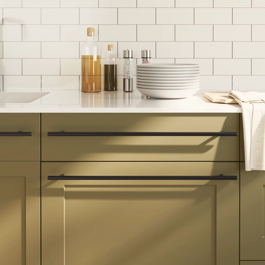 vidaXL Möbelgriffe 10 Stk. Silbern 64 mm Edelstahl