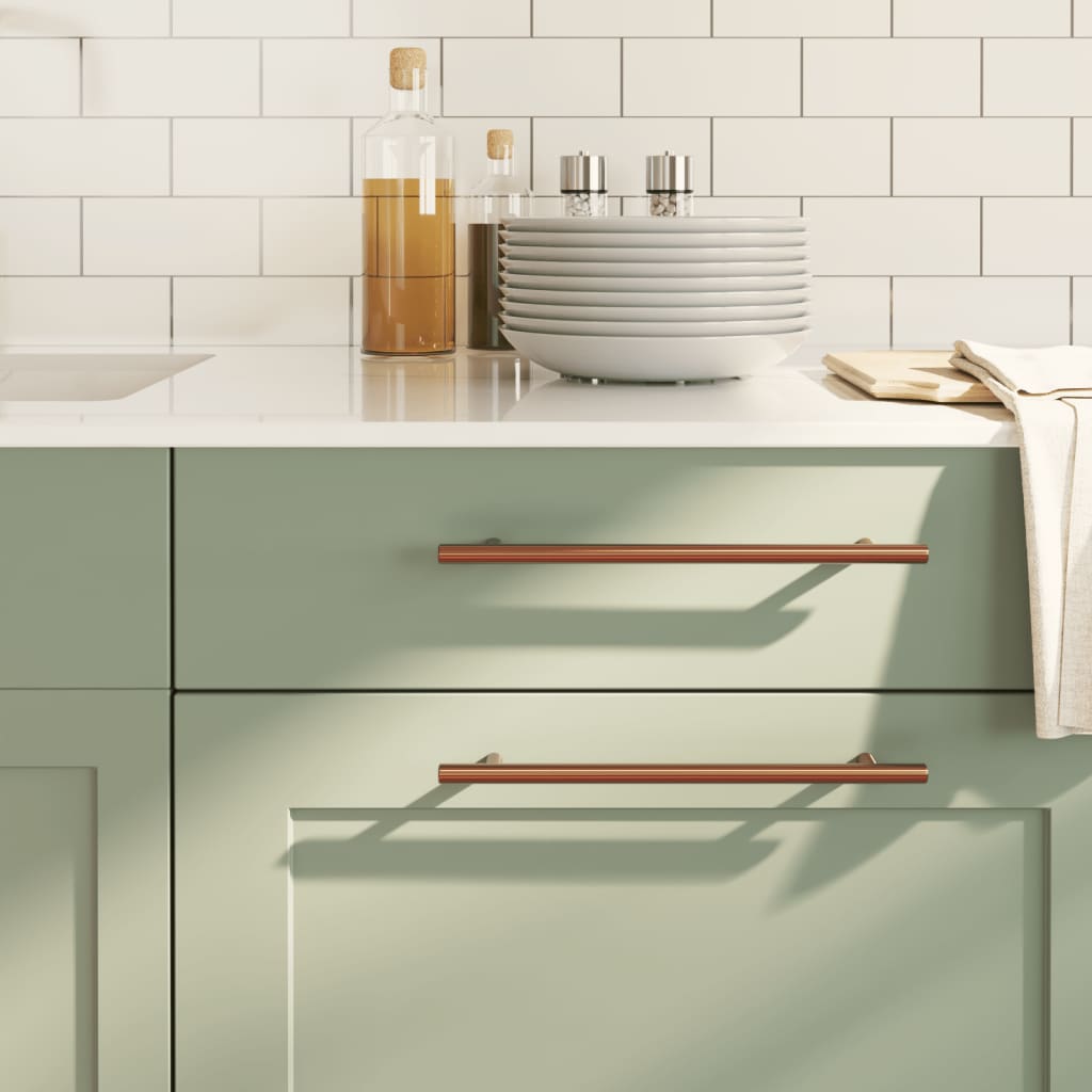 vidaXL Möbelgriffe 10 Stk. Silbern 64 mm Edelstahl