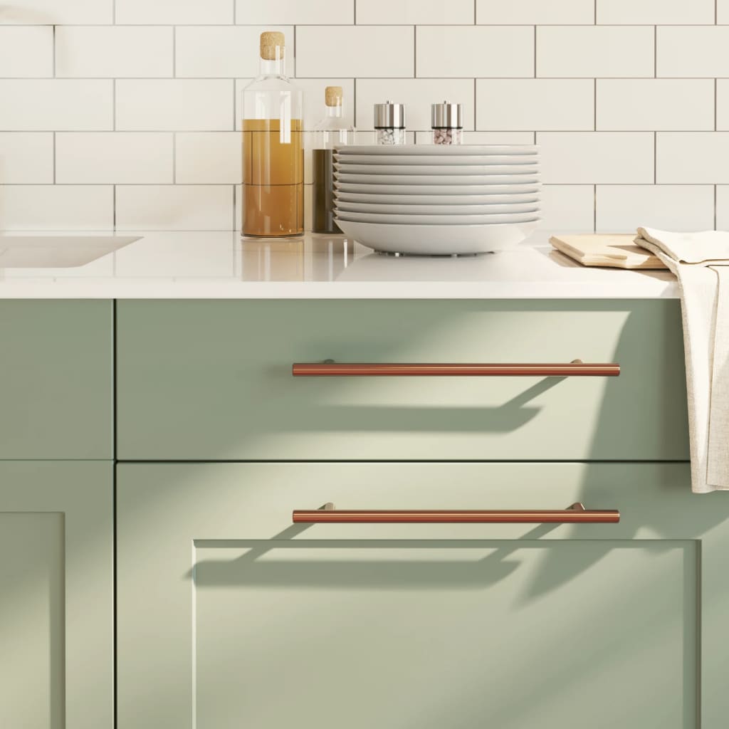 vidaXL Möbelgriffe 10 Stk. Silbern 64 mm Edelstahl