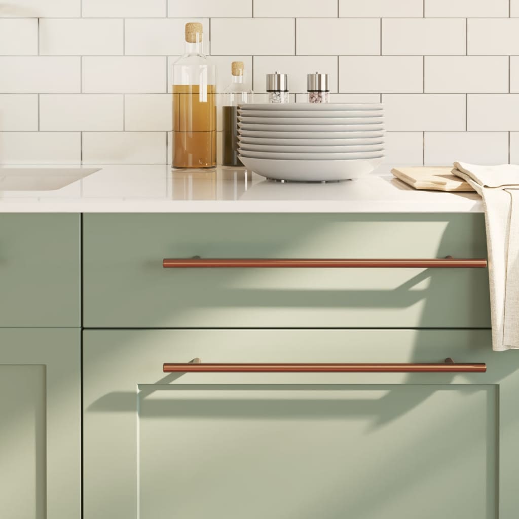 vidaXL Möbelgriffe 10 Stk. Silbern 64 mm Edelstahl