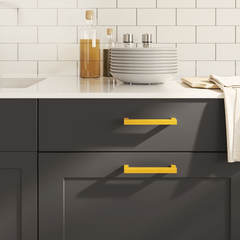 vidaXL Möbelgriffe 10 Stk. Silbern 64 mm Edelstahl