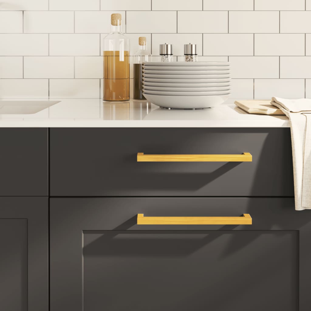 vidaXL Möbelgriffe 10 Stk. Silbern 64 mm Edelstahl