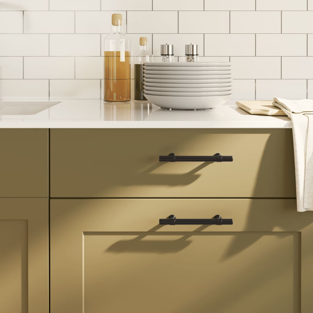 vidaXL Möbelgriffe 10 Stk. Silbern 96 mm Edelstahl